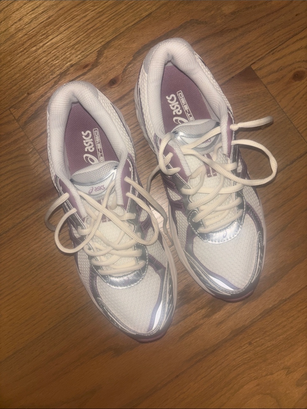 ASICS GT 2169 Women's White and Lavender Athletic Sneakers